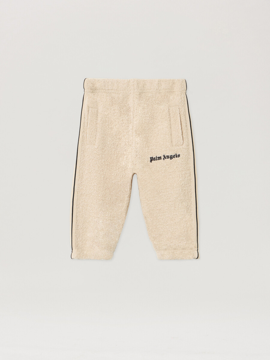 logo teddy track pants