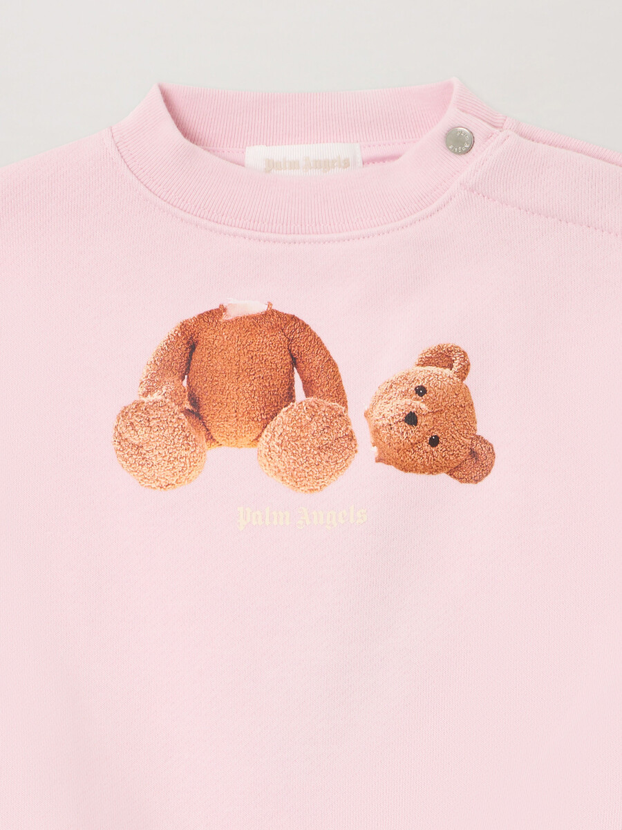 bear motif crewneck sweatshirt