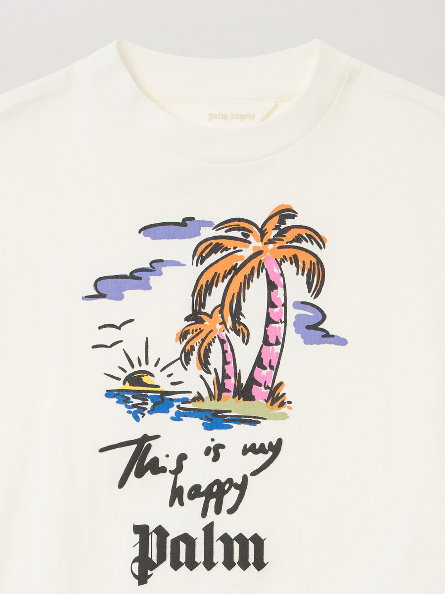 happy palms graphic t-shirt