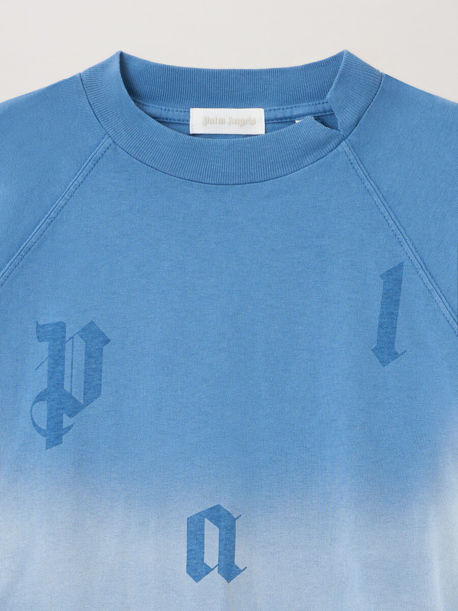 washed gradient letters t-shirt