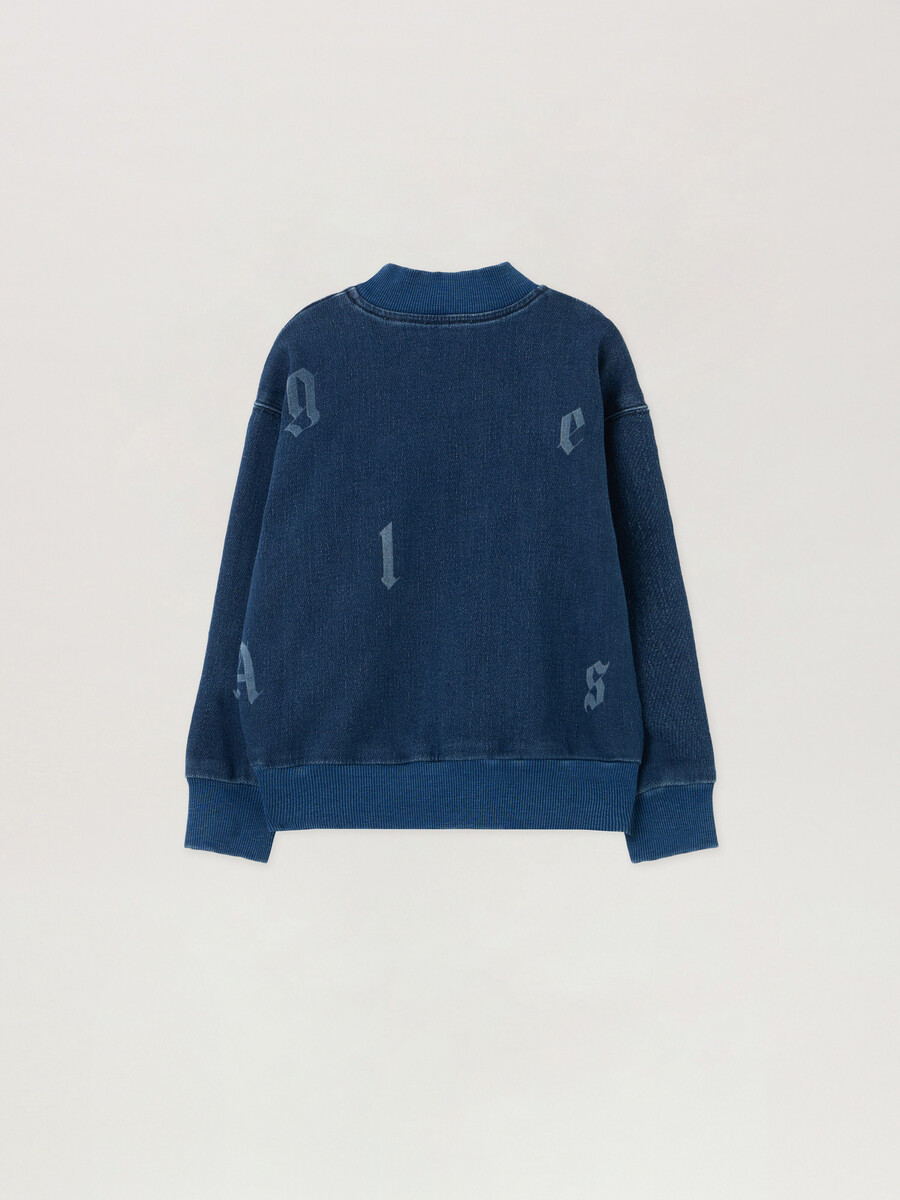 washed lettering sweatshirt