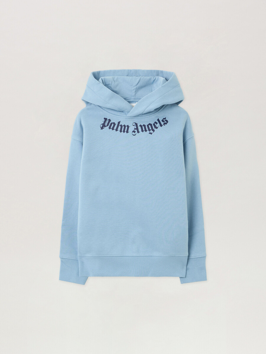 neck logo hoodie