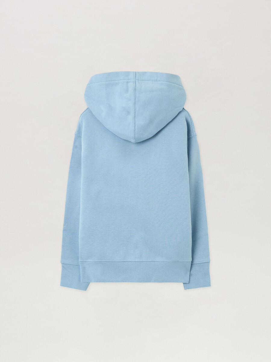 neck logo hoodie