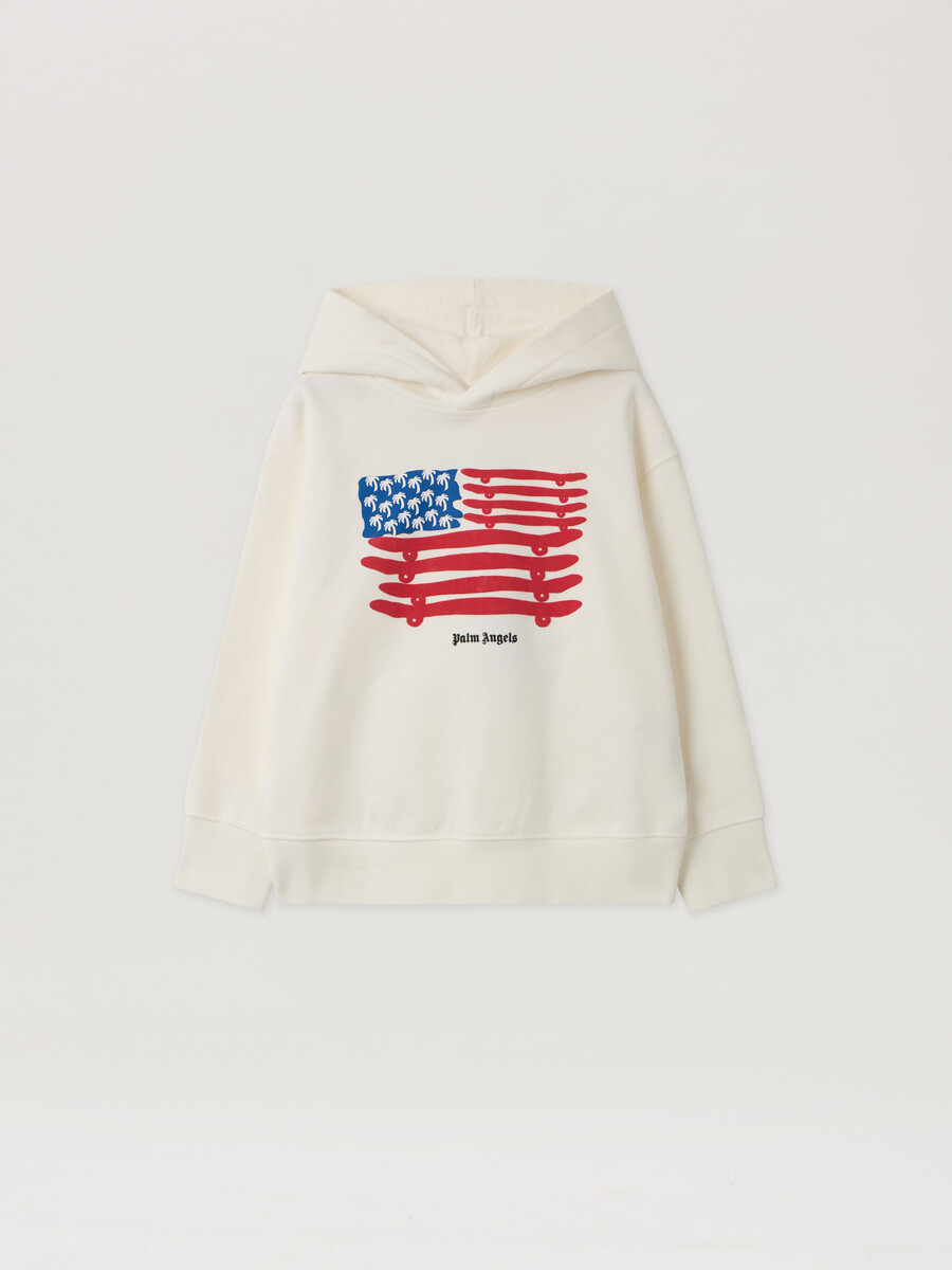 flag graphic hoodie
