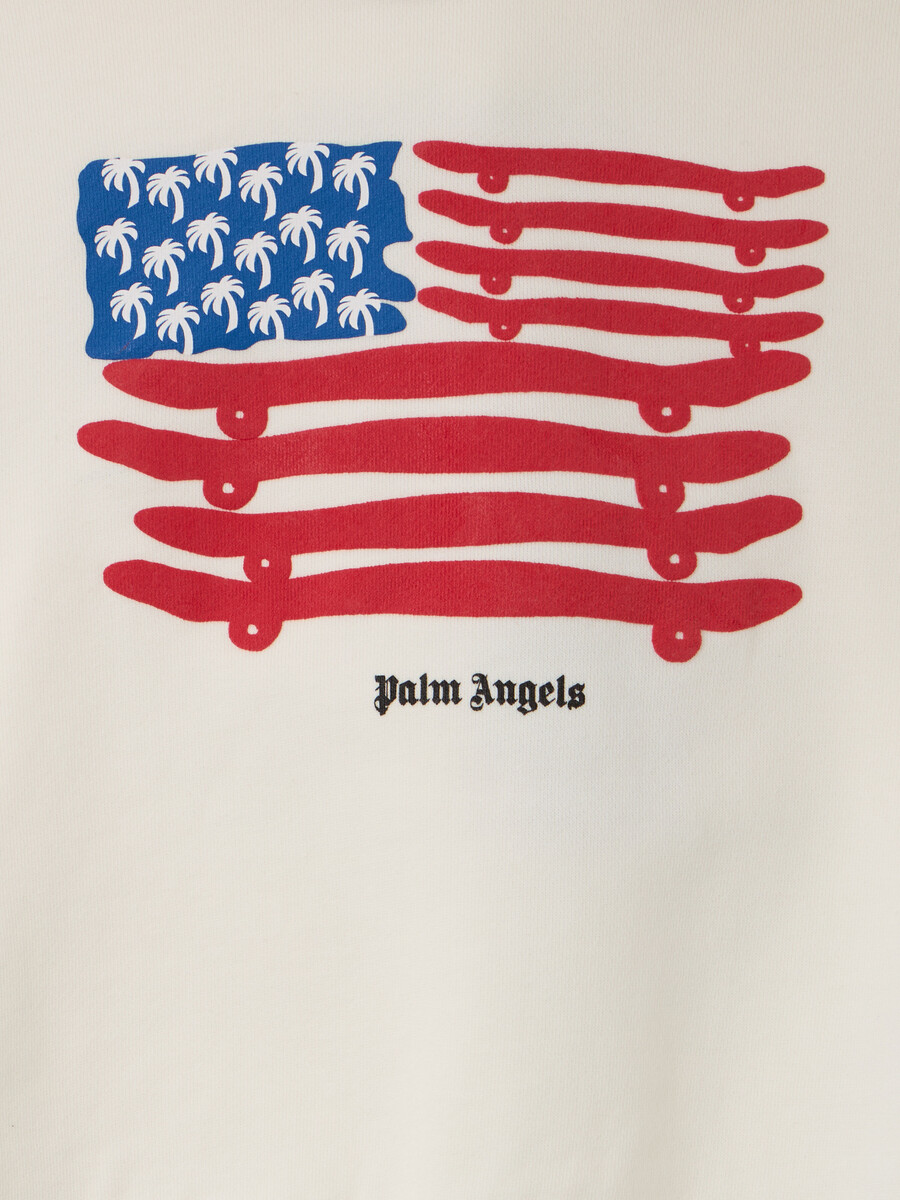 flag graphic hoodie