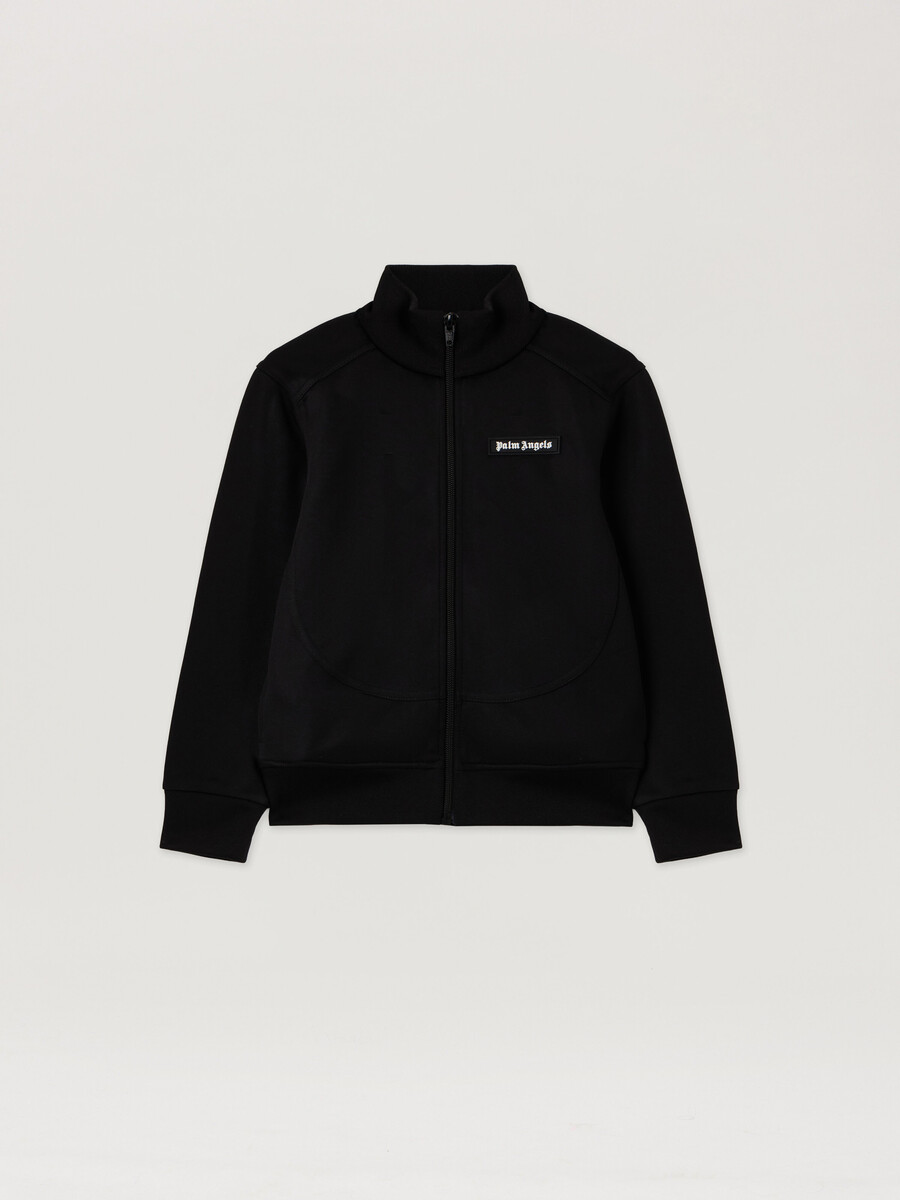 curved logo track jacket