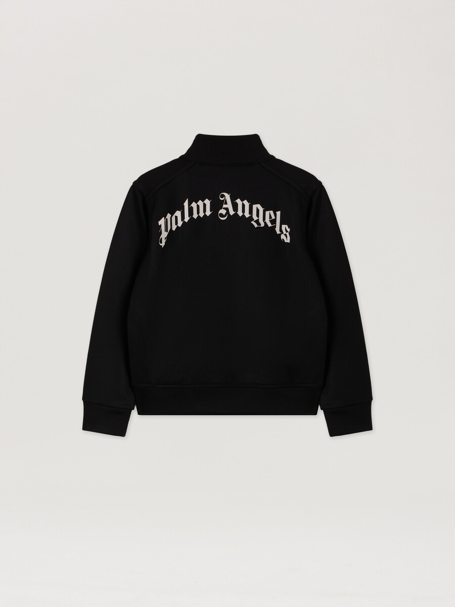 curved logo track jacket