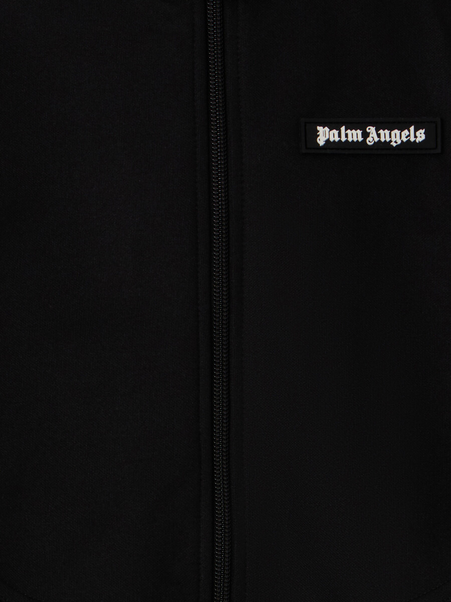 curved logo track jacket