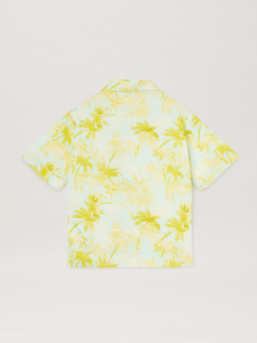 aop palms bowling shirt ss sky blue -du