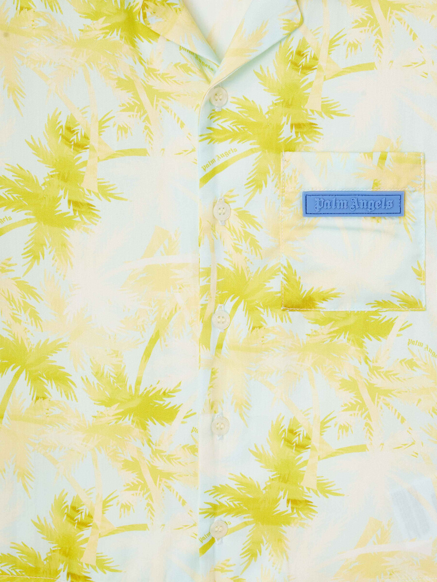 aop palms bowling shirt ss sky blue -du