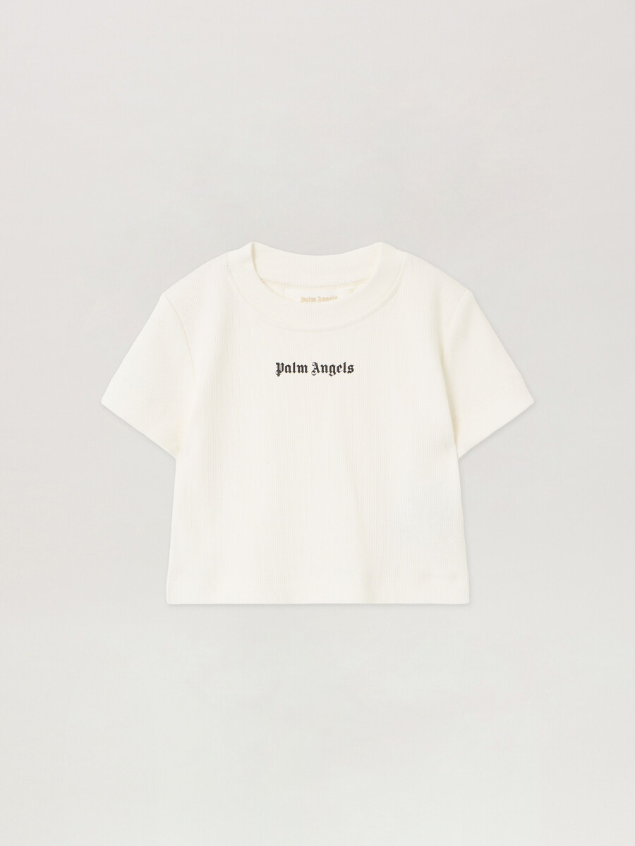 logo ribbed baby t-shirt