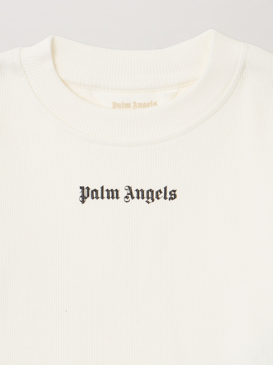 logo ribbed baby t-shirt