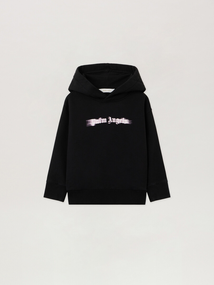 blurred logo hoodie