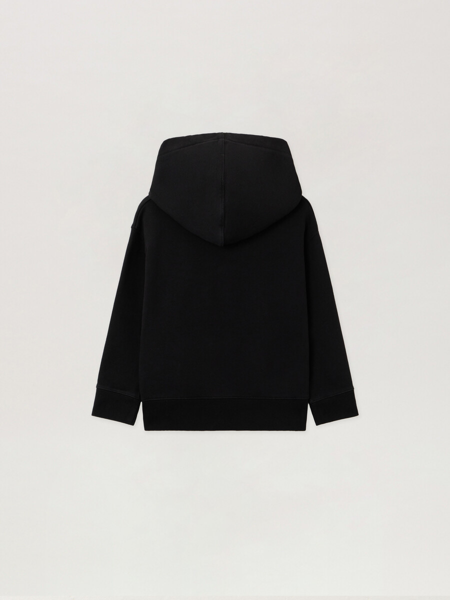 blurred logo hoodie