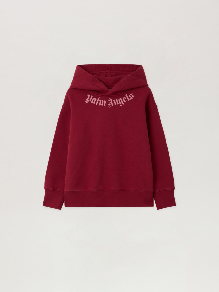neck logo hoodie