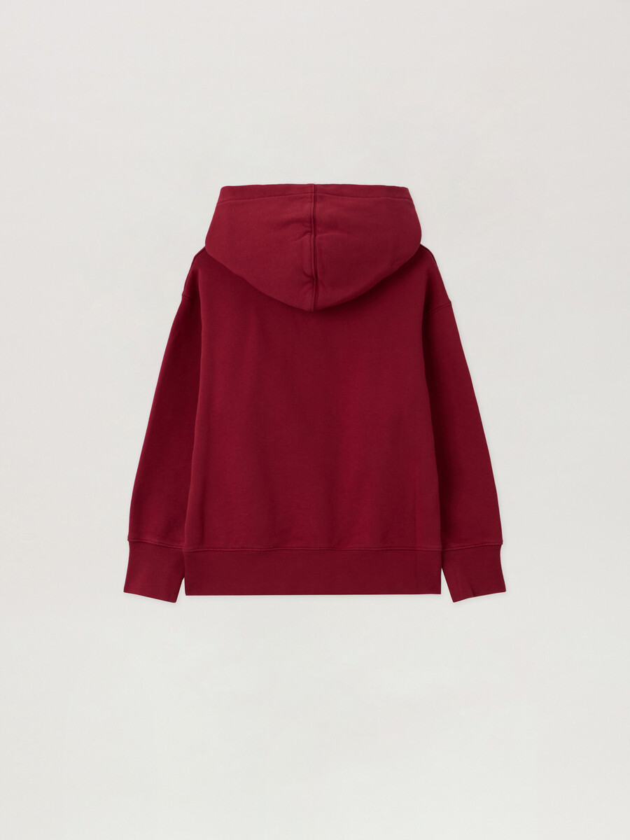 neck logo hoodie