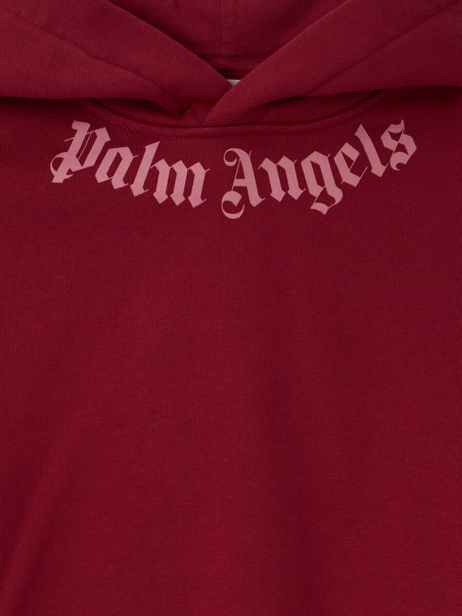 neck logo hoodie