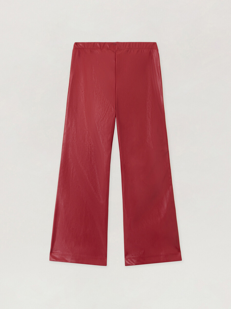 coated flare track pants