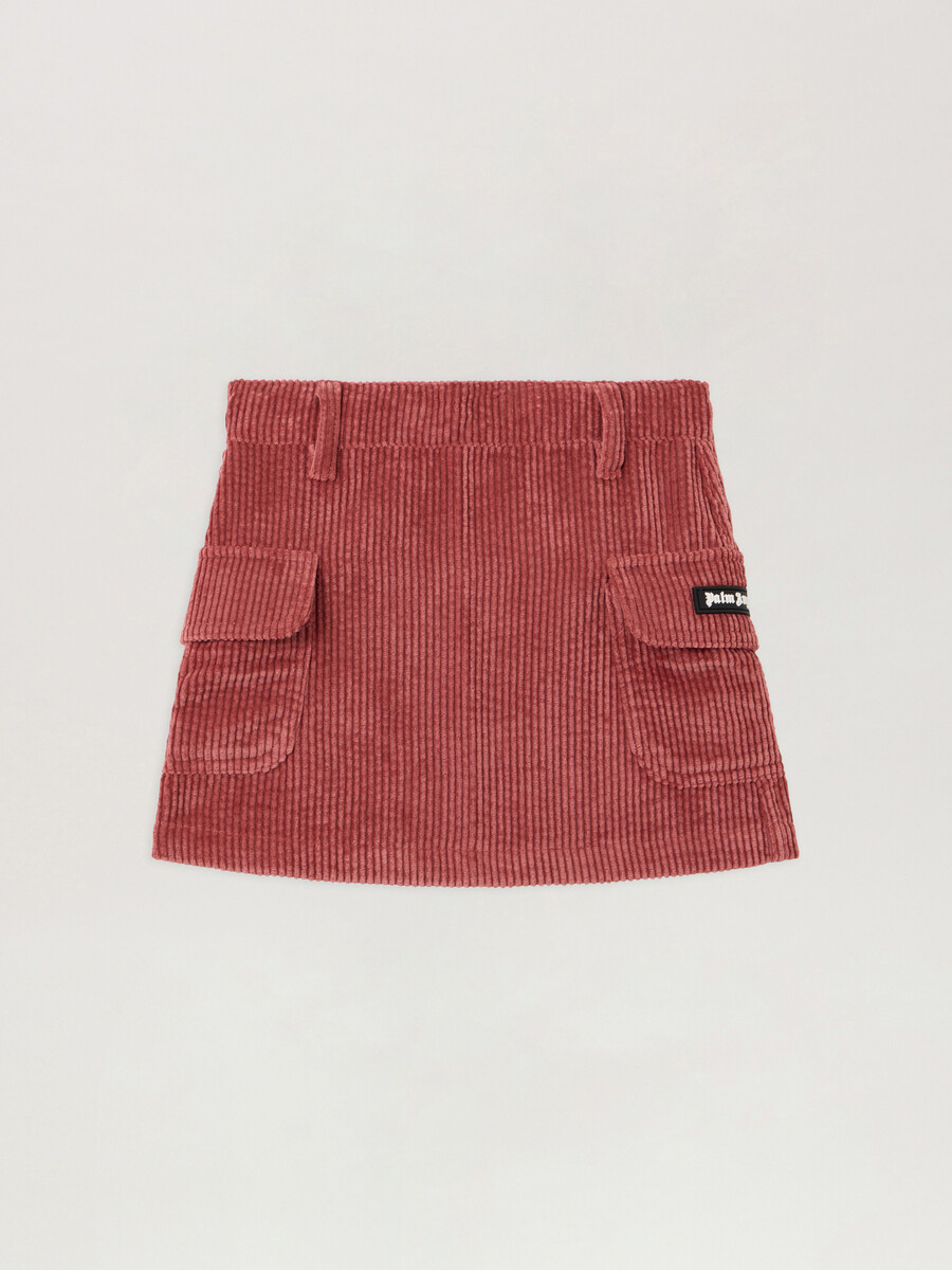 corduroy mini cargo skirt