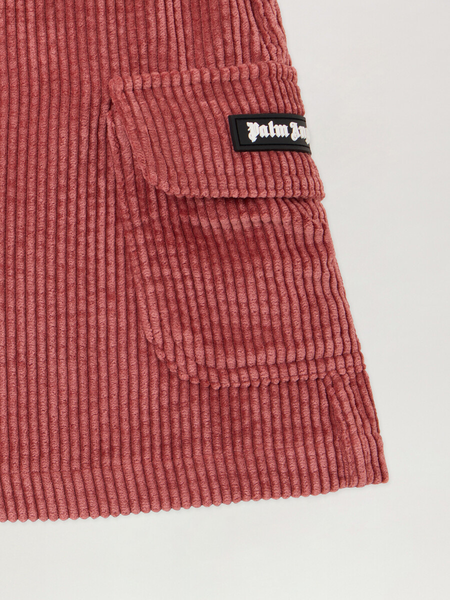 corduroy mini cargo skirt