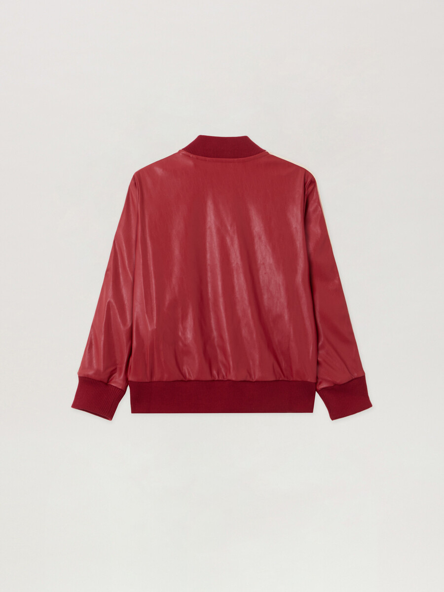 coated track bomber jacket