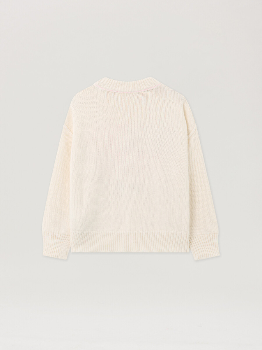 flag motif sweater