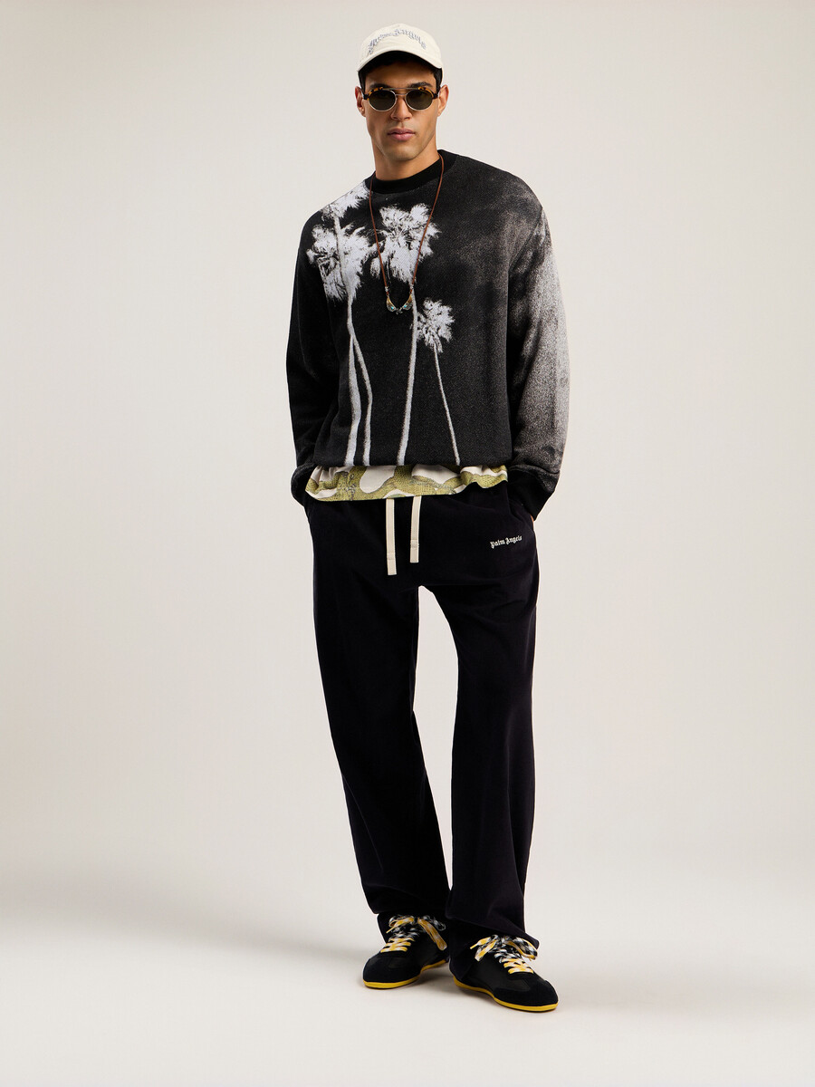 classic logo cord travel pants