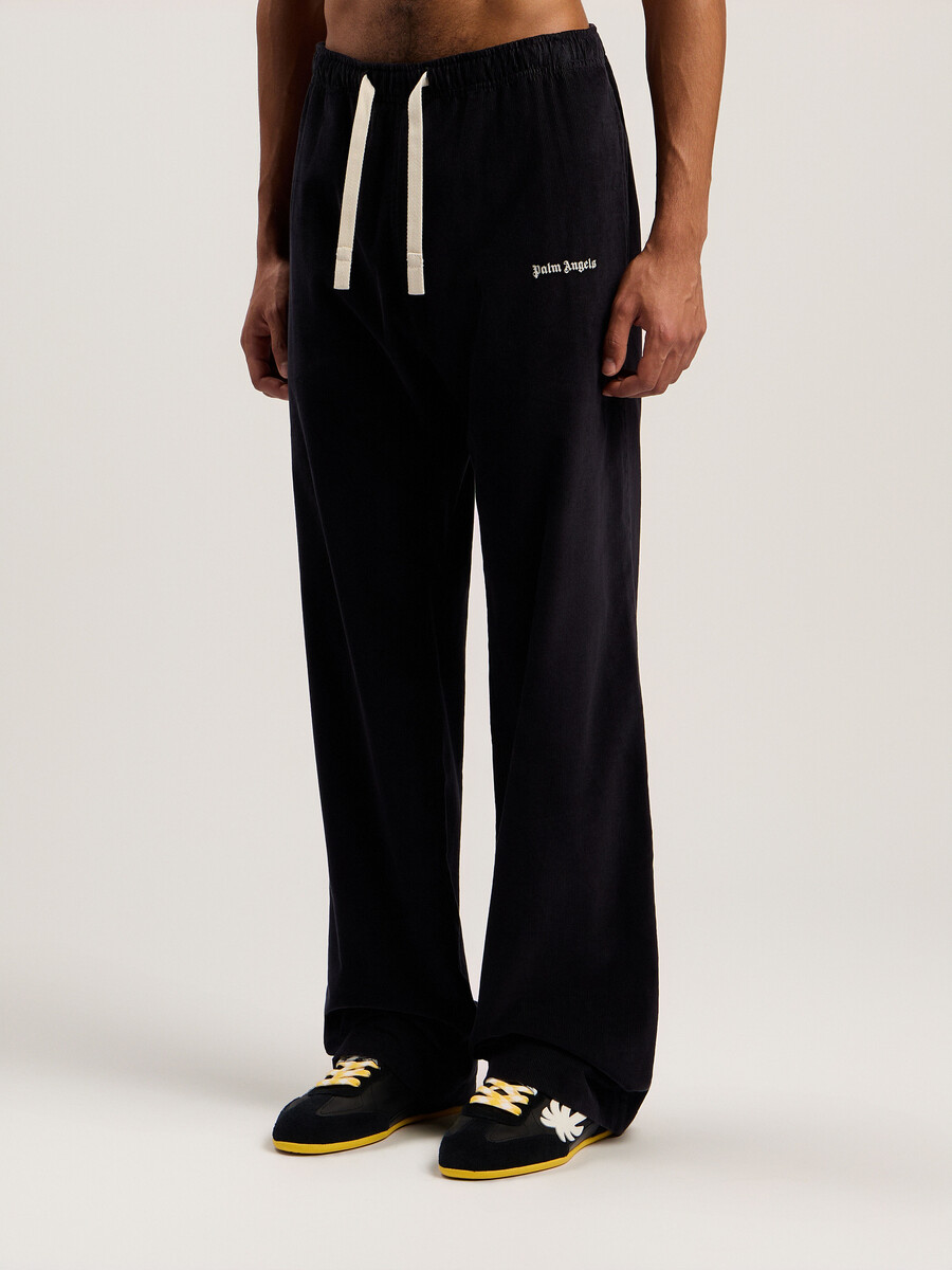 classic logo cord travel pants