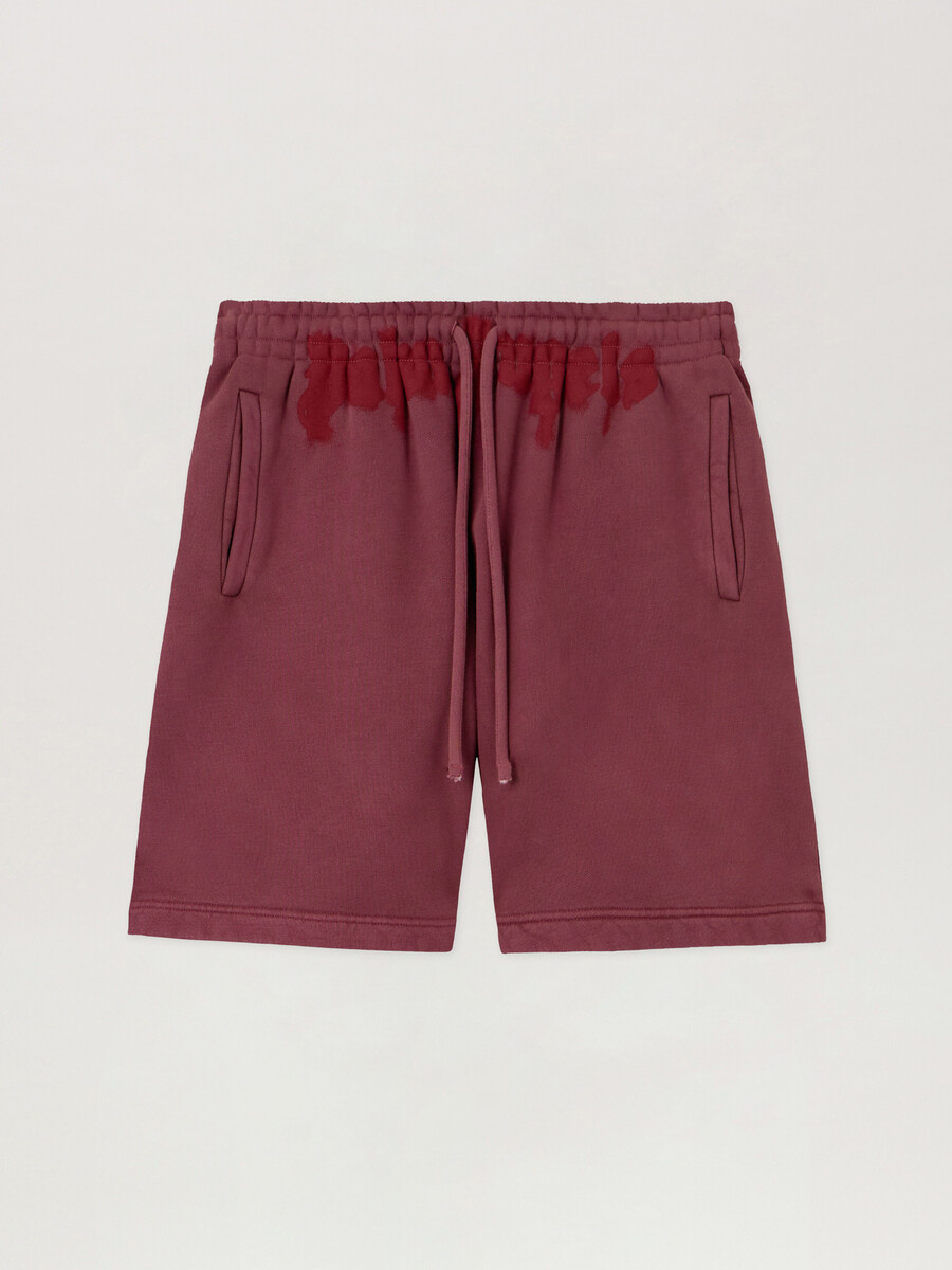 spray waist logo sweatshorts