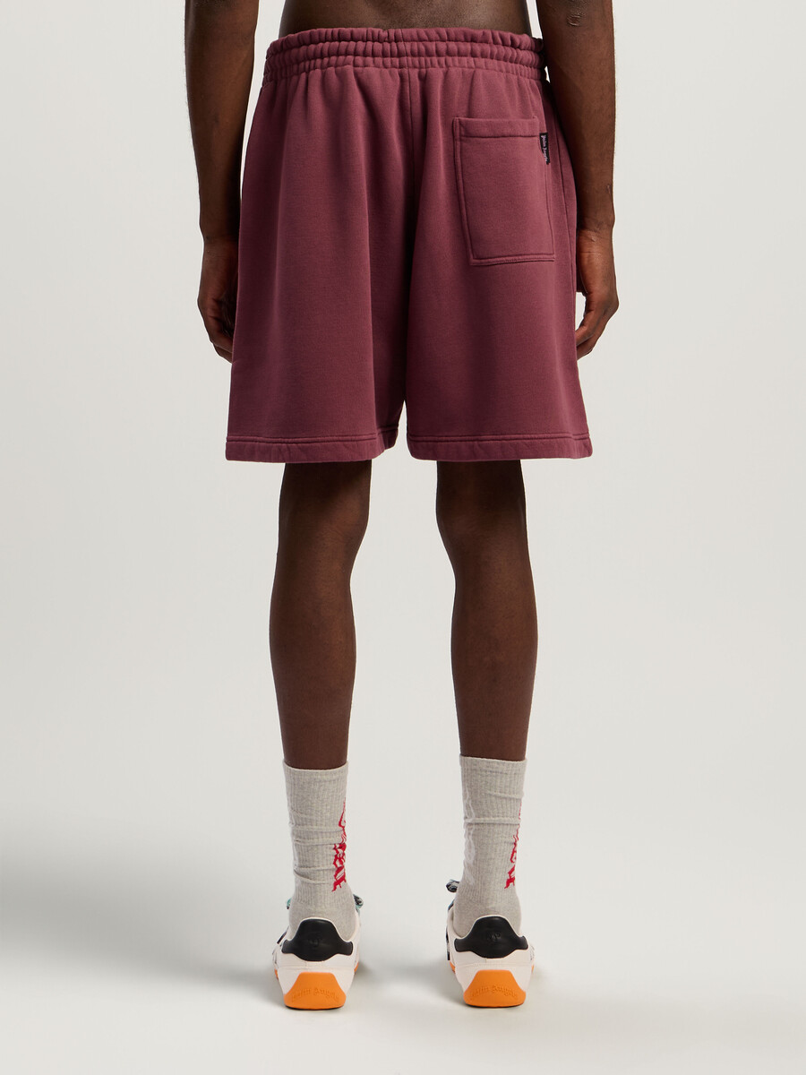spray waist logo sweatshorts