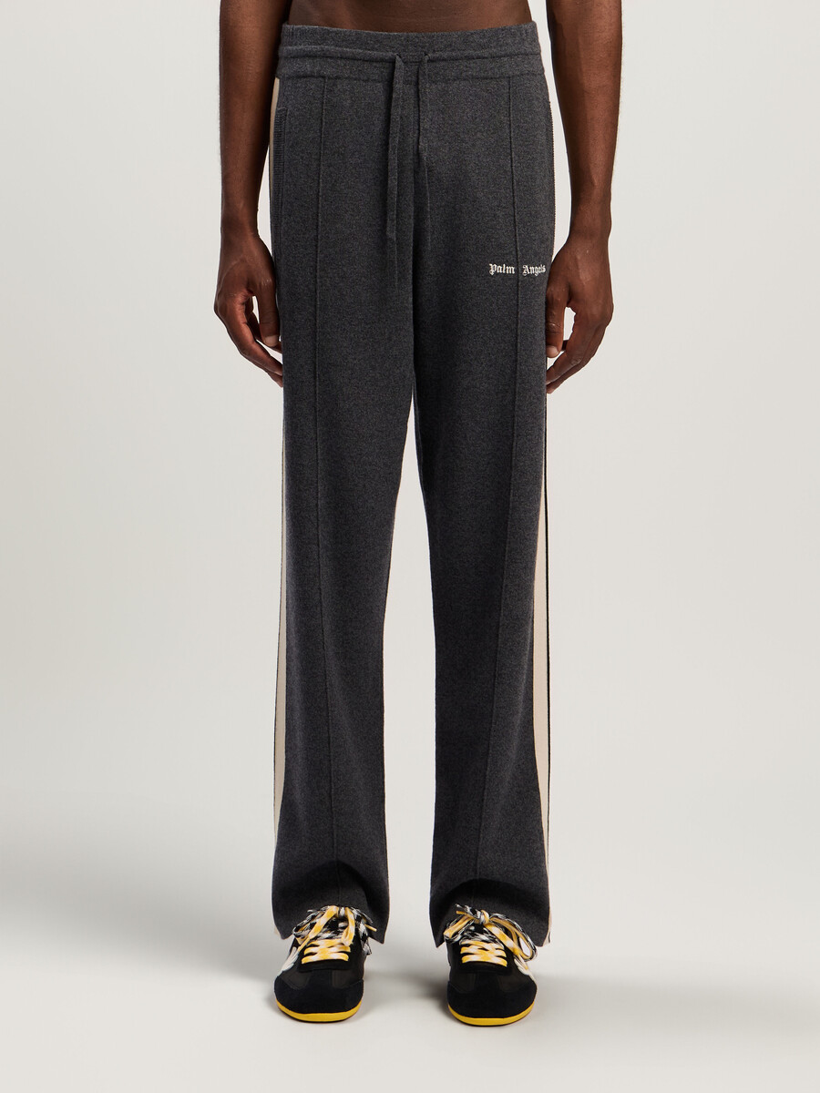 classic logo knit track pants