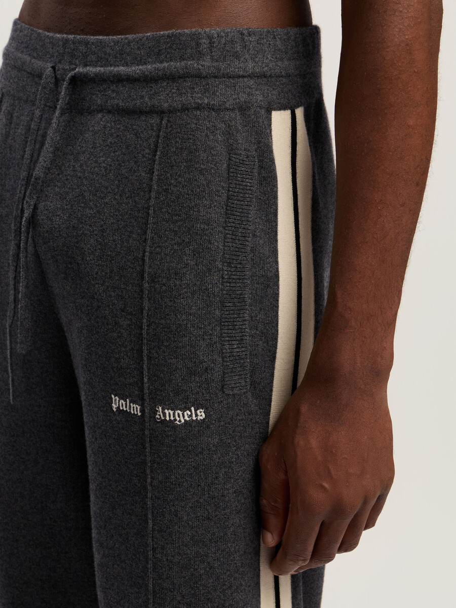 classic logo knit track pants