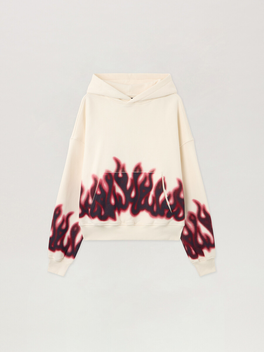 flames loose hoodie
