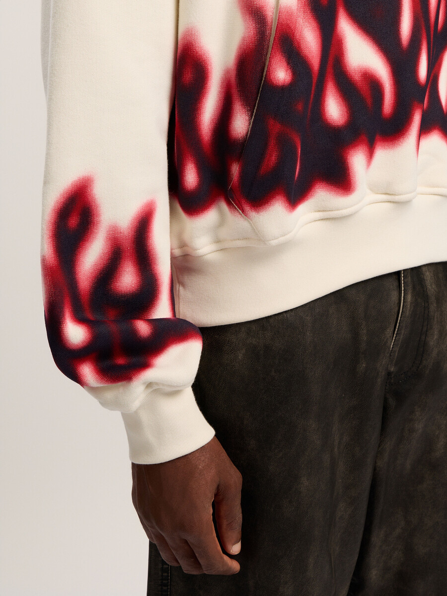 flames loose hoodie