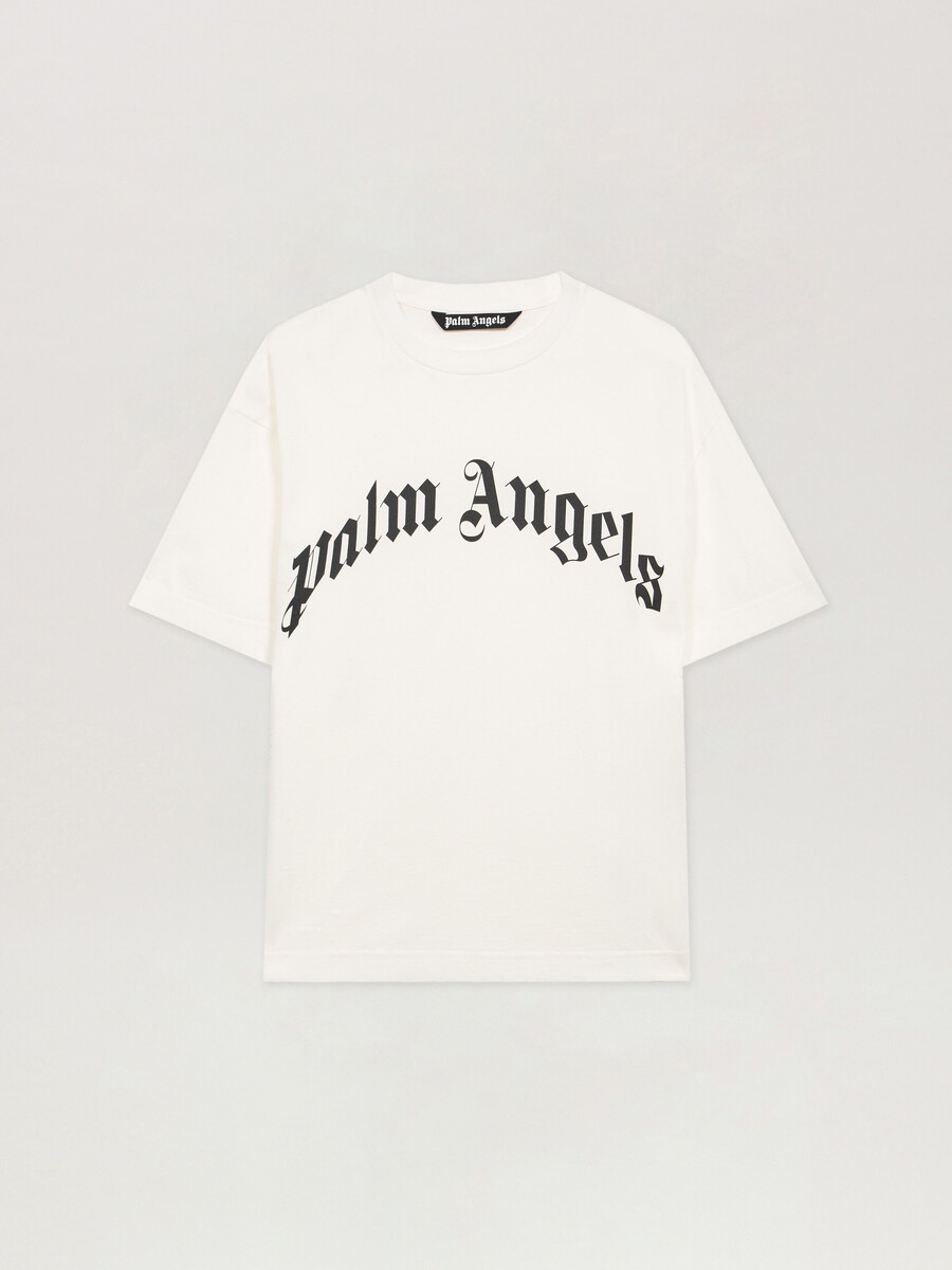 curved logo t-shirt