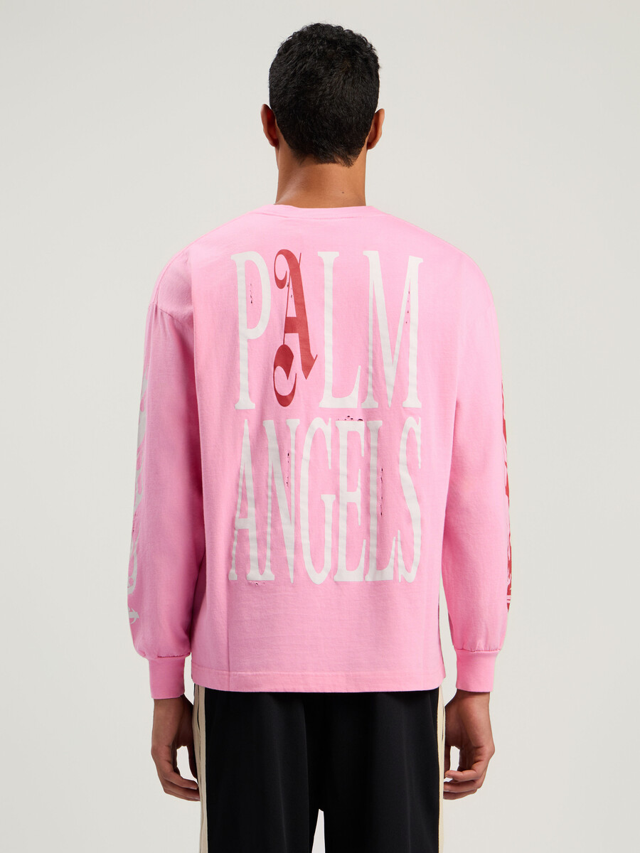 flames flag long sleeve t-shirt