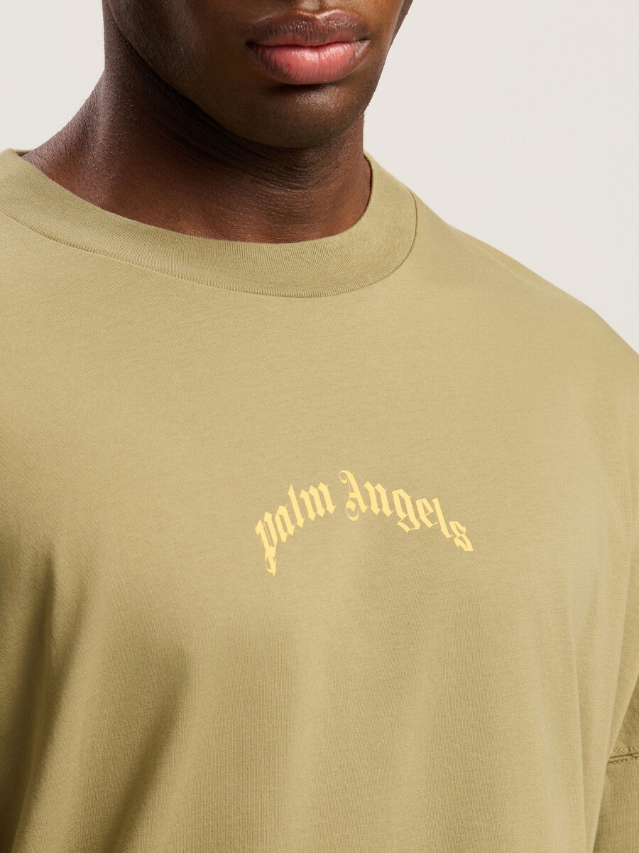 curved logo long sleeve t-shirt