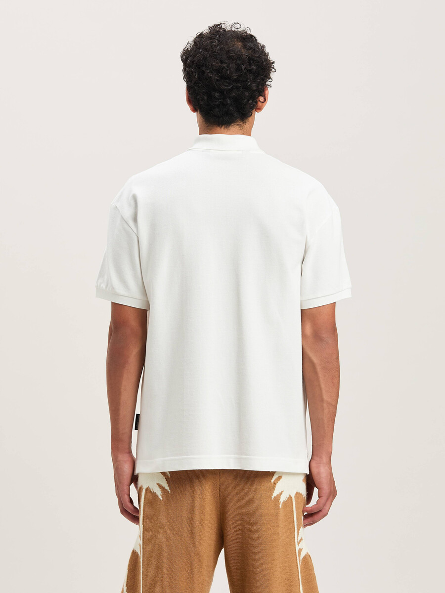 curved logo polo ss