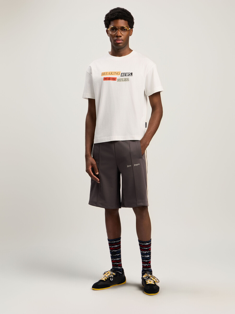 classic logo track shorts