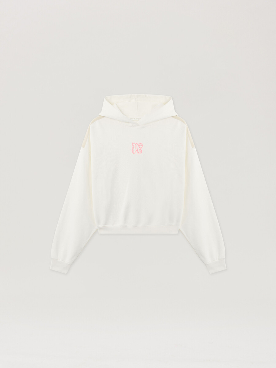 classic logo neon crop hoodie