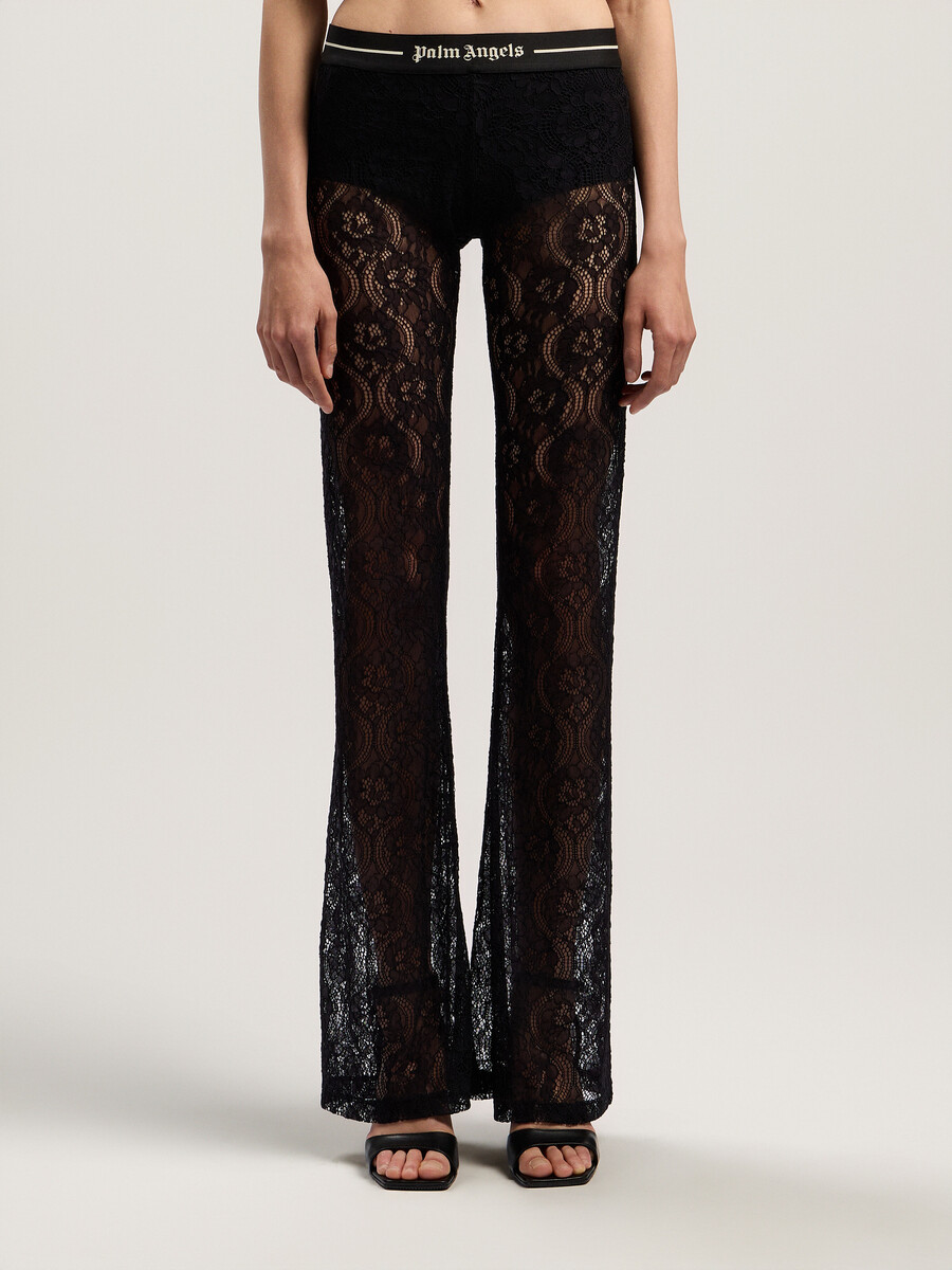 classic logo lace pants