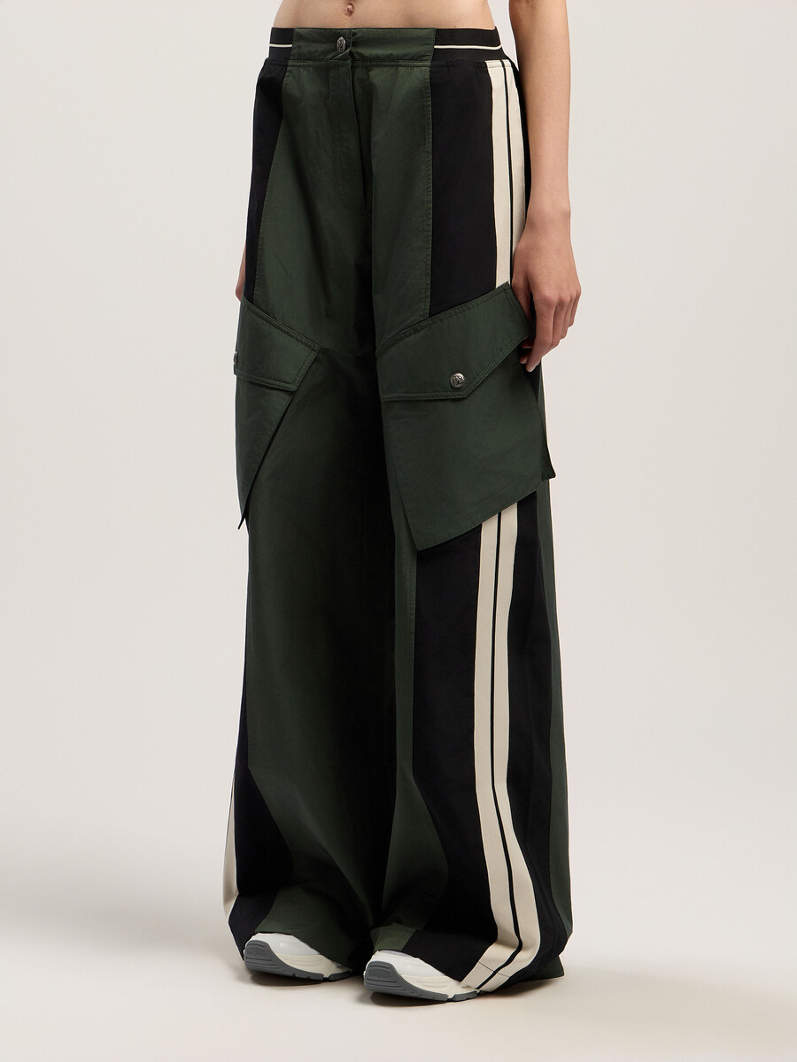 colorblock cargo pants