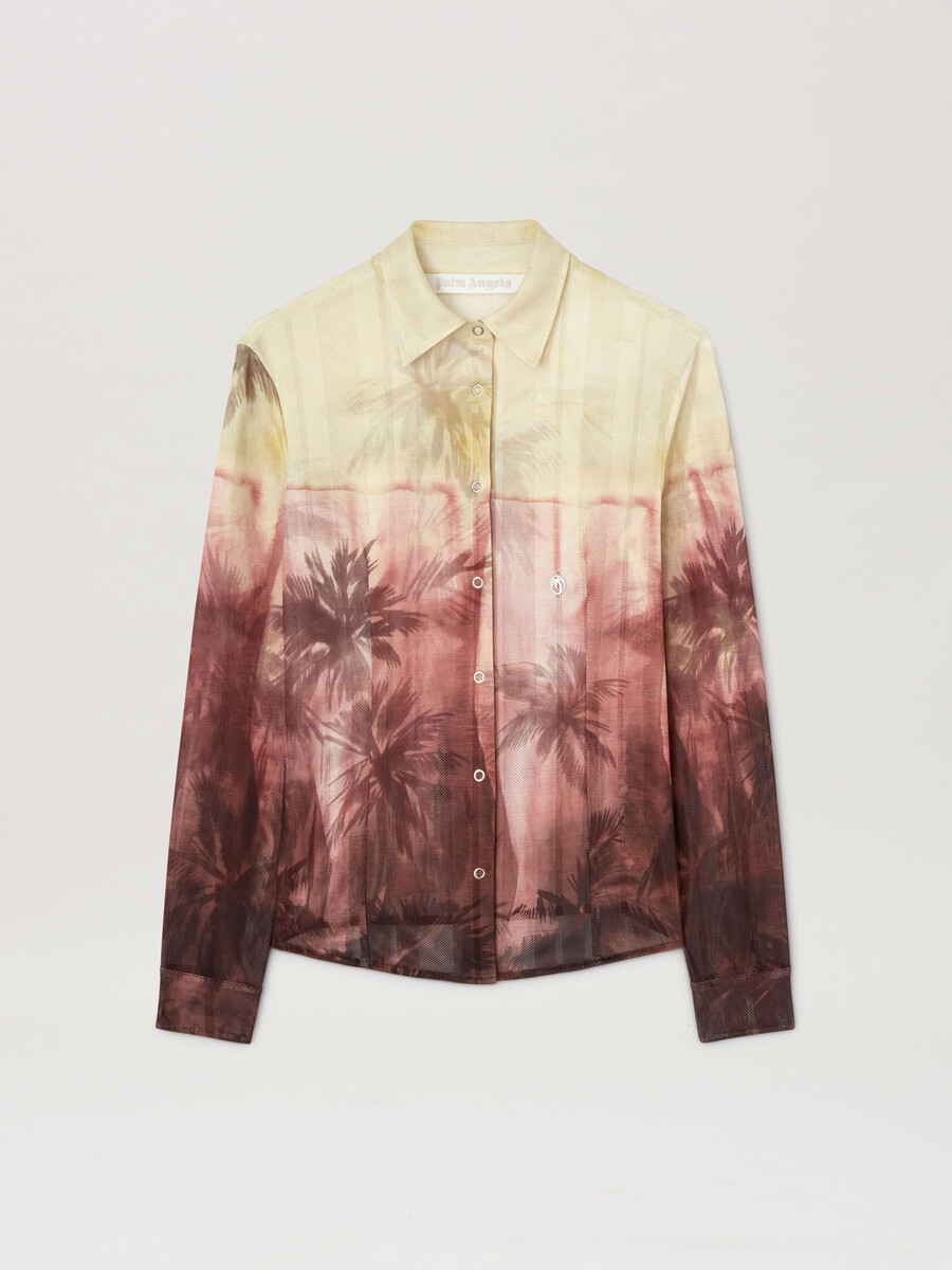 sunset palms mesh shirt