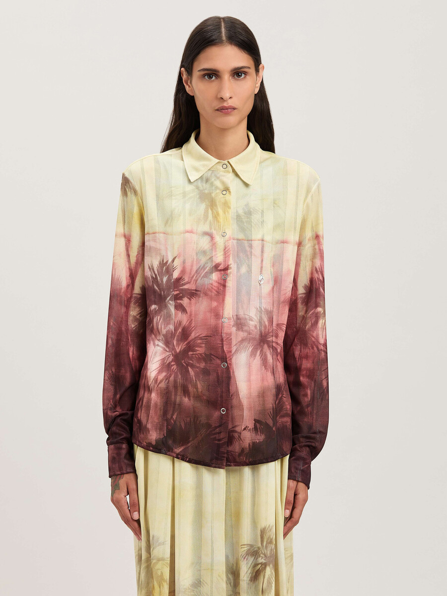 sunset palms mesh shirt