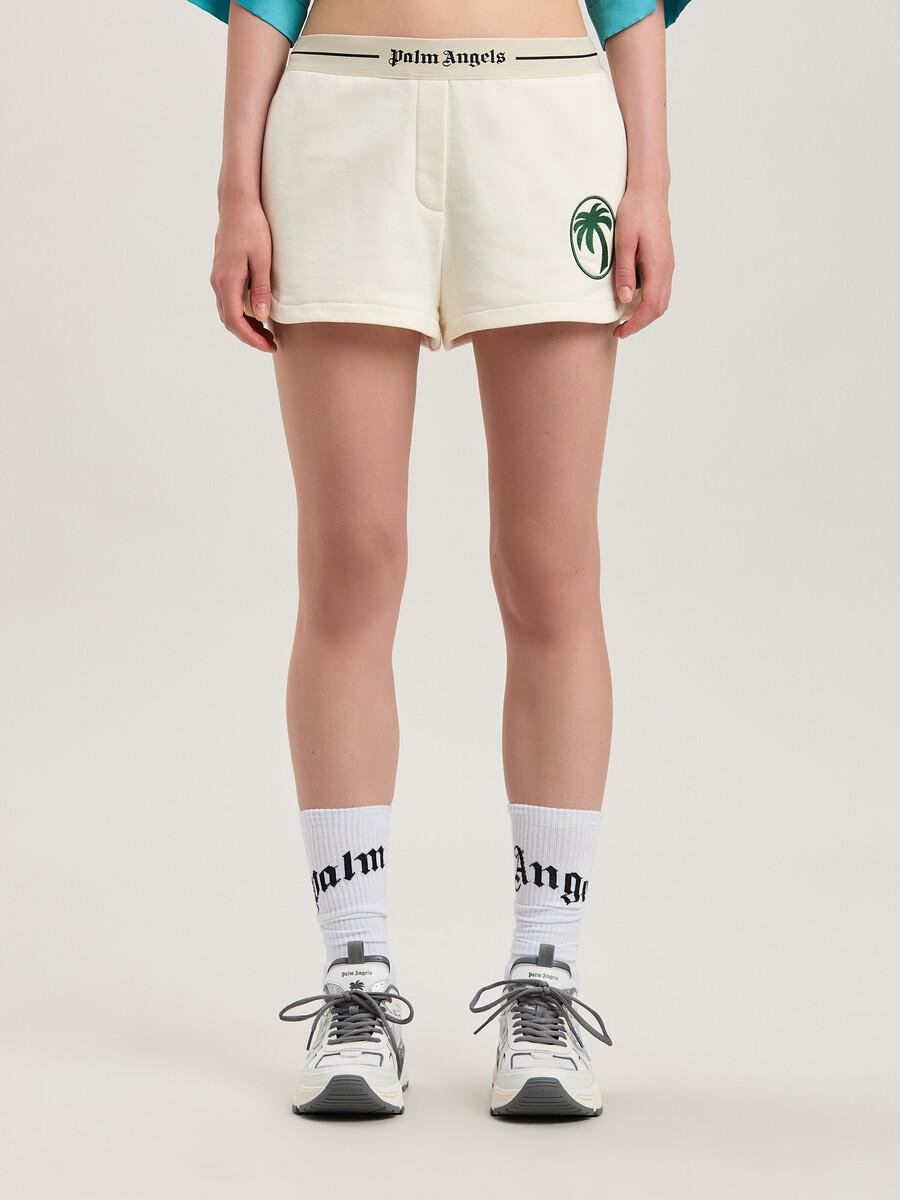 oval palm sweatshorts off white - forest