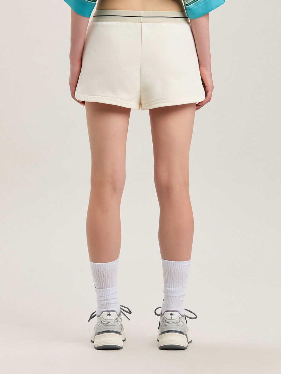 oval palm sweatshorts off white - forest